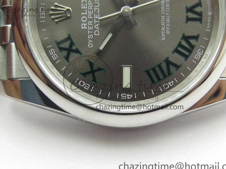 Dial SS Best Roman Jubilee DateJust Edition 126200 1:1 Gray BP Maker 36 Bracelet on 0201